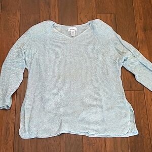 💥3for$12💥 VINTAGE Worthington women's silver sweater tunic size 3X